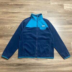 Columbia Blue and Dark Blue Fleece Jacket